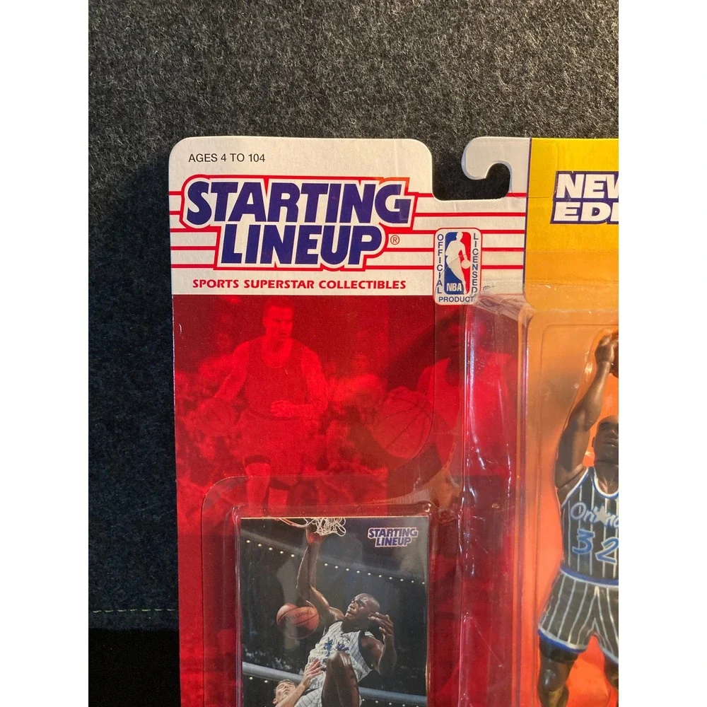 1994 Starting Lineup Shaquille O'Neal Orlando Magic Figure NBA Hoops Card Kenner
